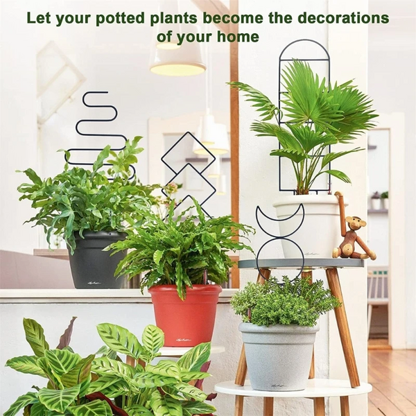 Plant Climbing Support Rack Multifunctional Metal Iron Flower Pots Vine Stand Holder For Home Garden Growth Accessories Baskets Pots Window Boxes