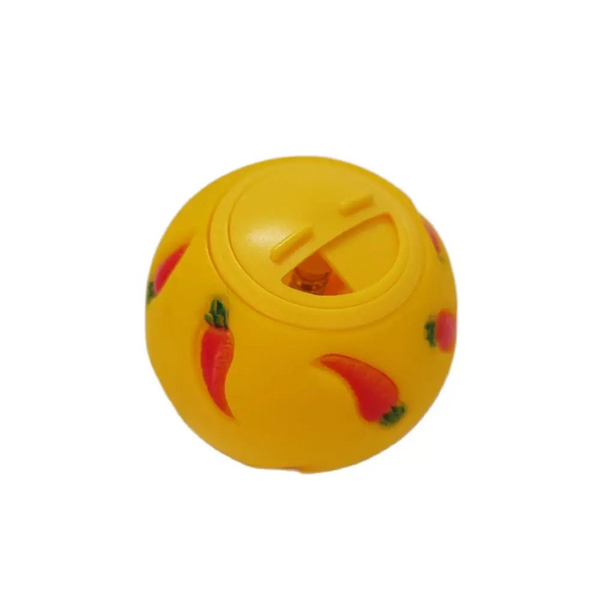 1Pcs Rabbit Treat Ball Pet Slow Feeder Interactive Bunny Toy Snack Bite Resistant Feeding Toys Ferret Kitty Hamster Small Animal Supplies