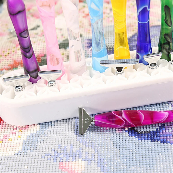 Multi Purpose Desktop Organizers Silicone Cosmetic Storage Box 5D Diamond Painting Pen Holder Sewing Tool Personal Organisers