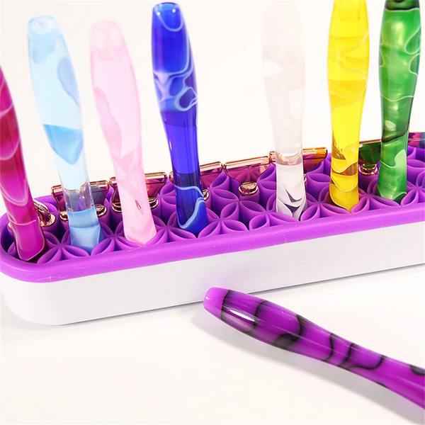 Multi Purpose Desktop Organizers Silicone Cosmetic Storage Box 5D Diamond Painting Pen Holder Sewing Tool Personal Organisers