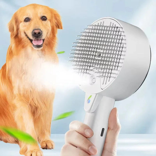 Pet Spray Massage Comb For Cats And Dogs With Electric Water Steam Brush Kitten Bath Hair Remover Dog Grooming