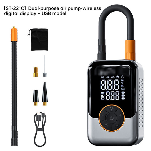 Wireless Inflator For Tires & Balls Air Compressors