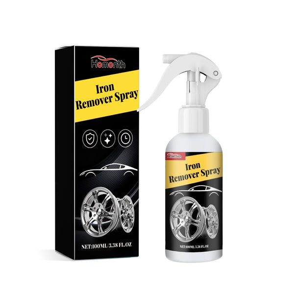 Iron Remover Spray, Auto Paint Tire Rust Removal Polishing Cleaning Agent Cleaning Waxing & Valeting