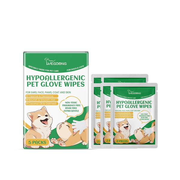 Pet Disposable Cleaning Gloves Dog Cat Hair And Skin Gentle Care Pet Grooming