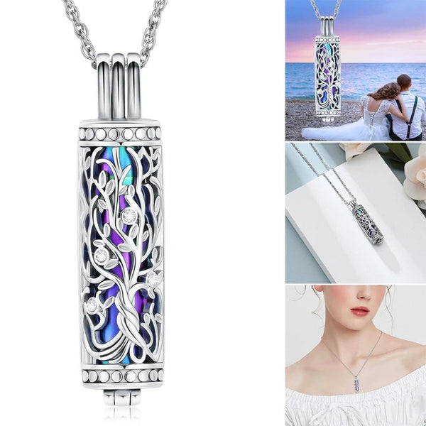 Veile Studios 1Pc Cremation Jewelry Cylinder Urn Necklace For Ashes Memorial Keepsake Necklaces & Pendants