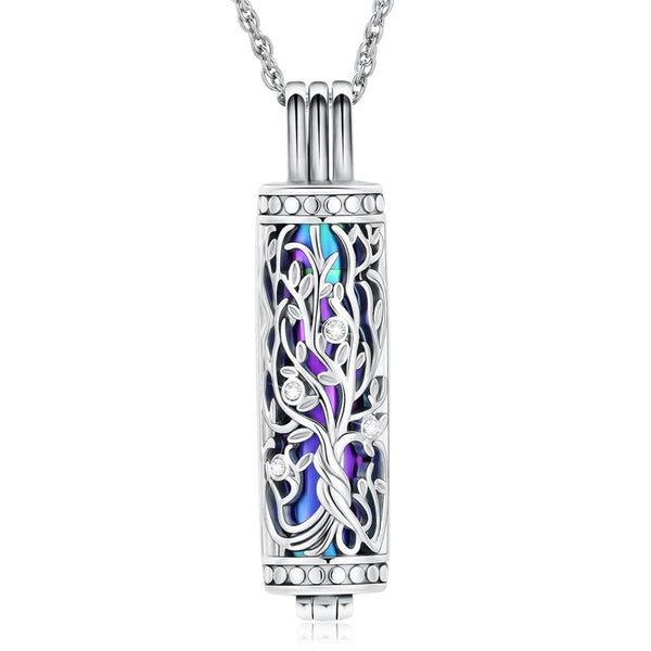 Veile Studios 1Pc Cremation Jewelry Cylinder Urn Necklace For Ashes Memorial Keepsake Necklaces & Pendants