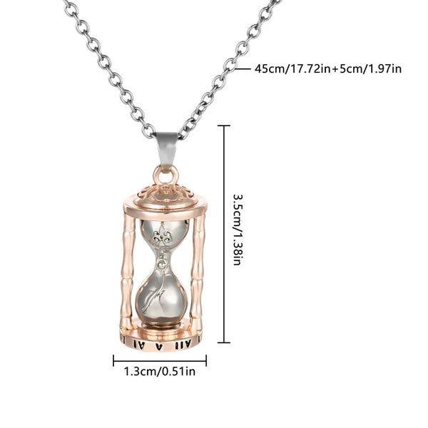 Veile Studios Hourglass Urn Necklace Glass Ashes Keepsake Jewelry For Family Pet Necklaces & Pendants
