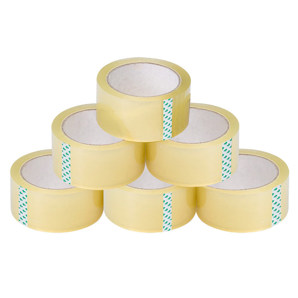 6 Rolls Packing Tape 45Mm X 75M Durable Adhesive For Shipping And Storage Use Carton Sealing Tapes