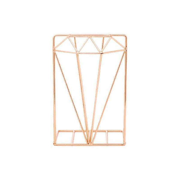 Metal Gold Or Rose Nordic Book Stand Decor Ends Bookends