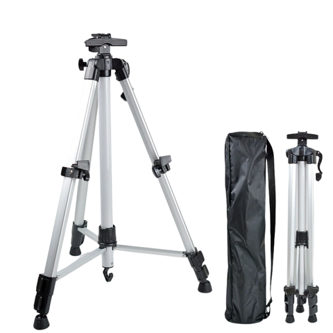 Elosung Silver Lightweight Aluminum Camera Tripod With Carry Bag Professional Photography Stand Tripods & Monopods