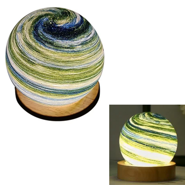 Elosung Aurora Led Planet Night Light With Base Usb Rechargeable Night Lights