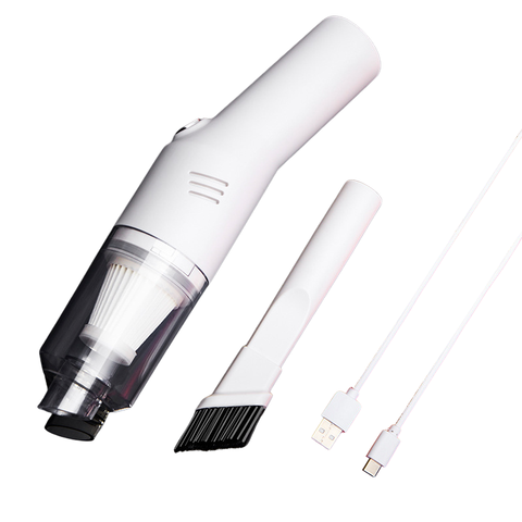 Elosung White Wireless Vacuum Cleaner Handheld Mini Car For Wet & Dry Use Pet Hair Remover Lightweight Vacuum Cleaners