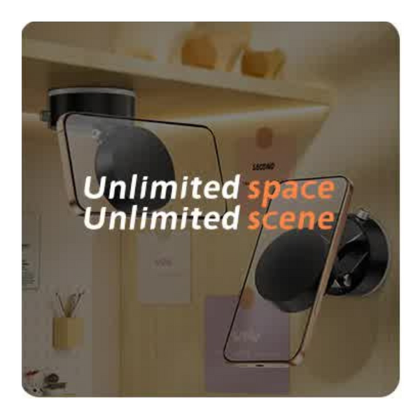 Elosung Magnetic Phone Mount For Cars And Home 360A Rotating Stand With Pc Mirror Sticker Mounts & Holders