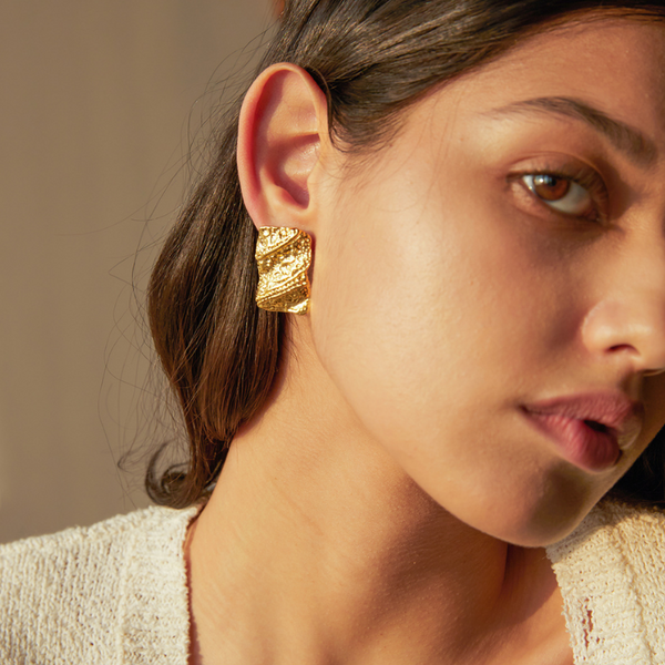 Veile Studios Fashionable High End Niche Design Stainless Steel For Women Earrings