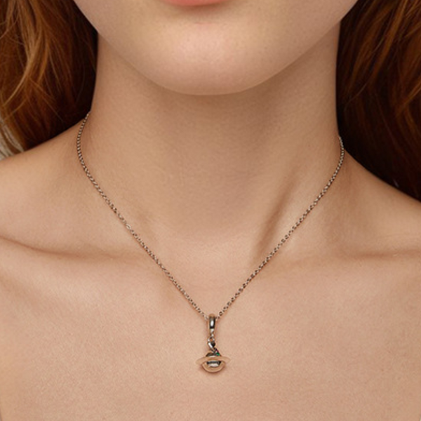 Veile Studios Silver Charm Original Romantic Planet Diy Pendant Accessories S925 Beads Necklaces & Pendants