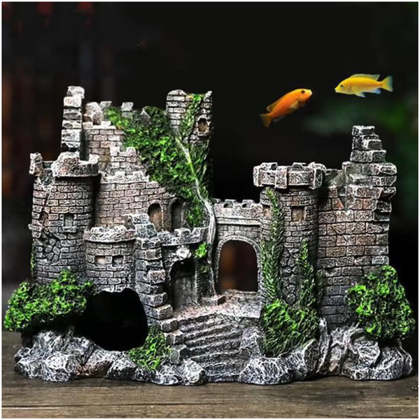 Sweethome Resin Ancient Castle Artificial Ornaments Fish Tank Aquarium Decor Aquariums