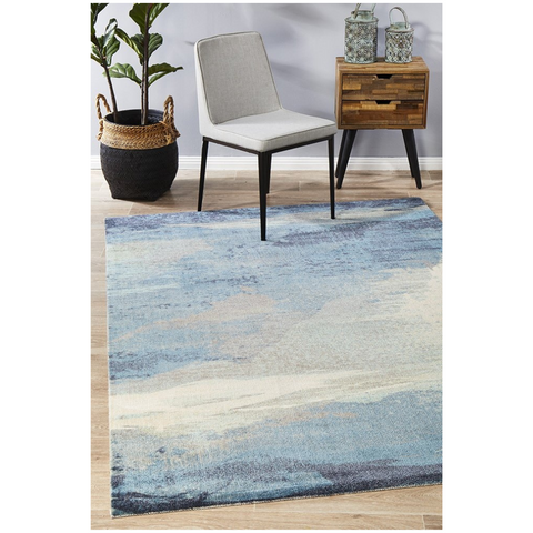 Rug Culture City 563 Blue By 300X76cm Runner Rugs