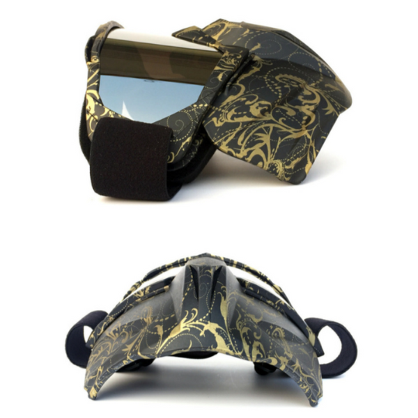 Teardrop Frame Gray Sheet Full Face Snow Goggles With Mirror Lens Ultimate Protection And Comfort Goggles & Sunglasses