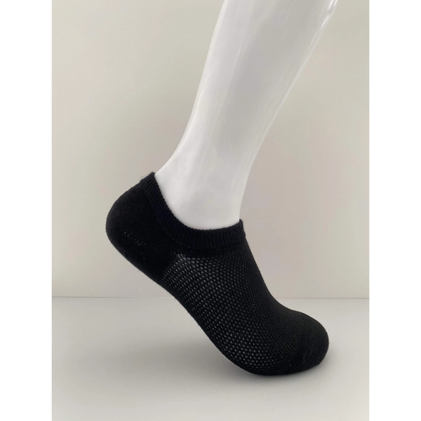 1 Pair No Show Bamboo Non Slip Heel Grip Low Cut Invisible Footlet Black 2 8 Socks