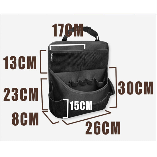 1 Pcs Black Premium Car Back Seat & Trunk Organizer Multi Pocket Hanging Storage Bag Car Organisers