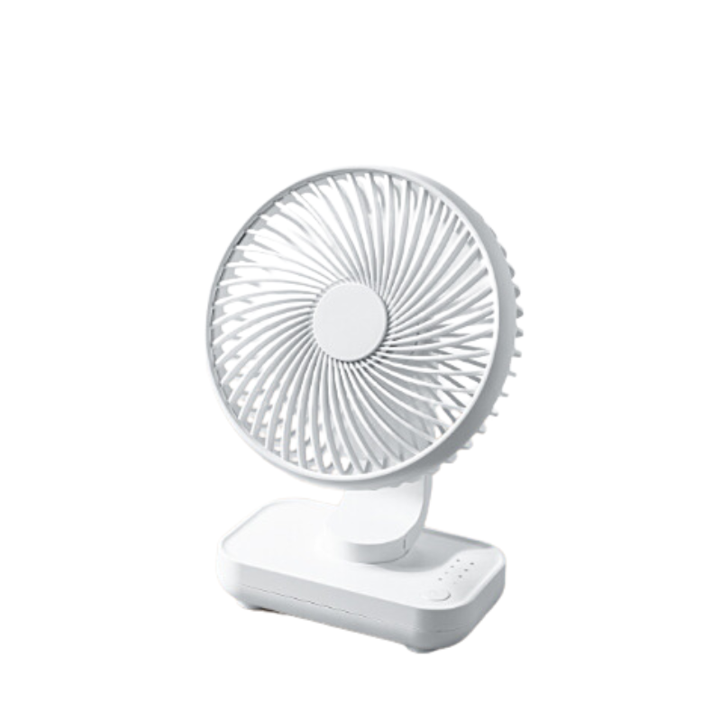 White Mini Fan Compact Quiet And Rechargeable For Personal Cooling Portable Fans