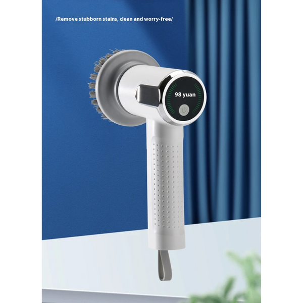 Multifunctional Smart Display Electric Cleaning Brush Wireless Kitchen Tool Cleaning Brushes