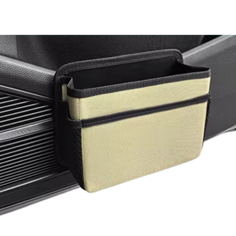 Elosung Beige Upgraded Waterproof Car Storage Bag Multi Position Hanging Organizer Car Organisers