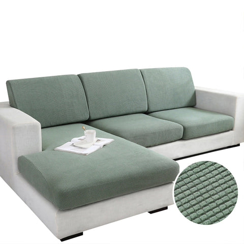 Sofa Cover Cypress Green Polyester Thick Stretchable Cushion Slipcover 160185Cm Slipcovers