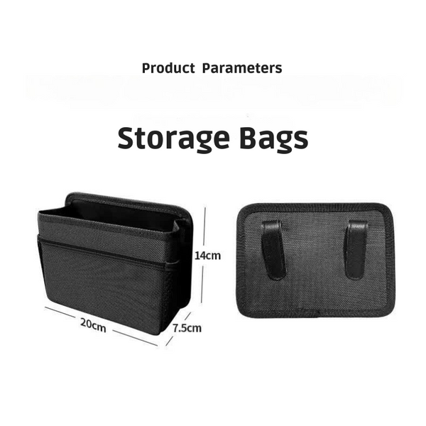 Elosung Red Upgraded Waterproof Car Storage Bag Multi Position Hanging Organizer Car Organisers