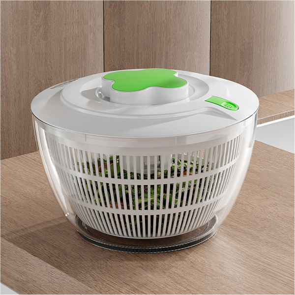 Green Manual Salad Spinner With Pressurized System Efficient & Quick Vegetables Drying Multiple Color Options Other Kitchen Gadgets
