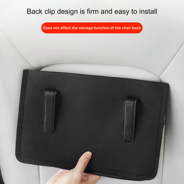Elosung Black Car Backseat Organiser Compact And Convenient For Storage Car Organisers