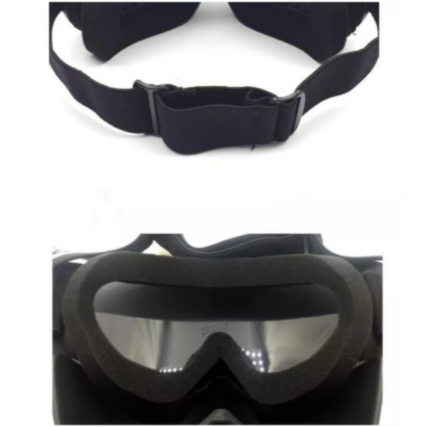 Teardrop Frame Gray Sheet Full Face Snow Goggles With Mirror Lens Ultimate Protection And Comfort Goggles & Sunglasses