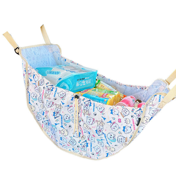 Elosung White Car Back Seat Organizer Hammock Storage Solution Puzzles