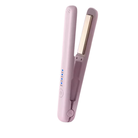 Elosung Pink Wireless Hair Straightener With Temperature Usb Type C Charging Lightweight Design Straightening & Curling Irons