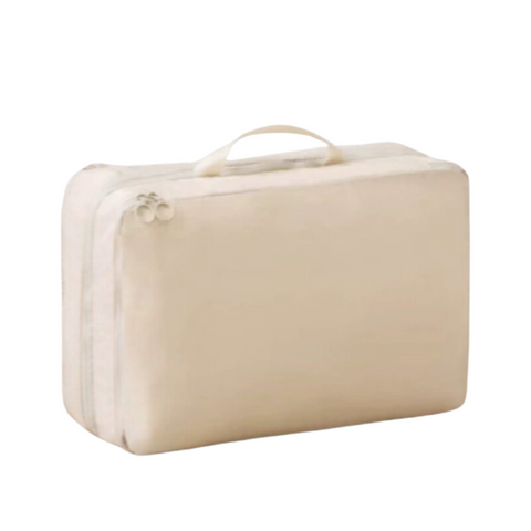 Elosung Beige Big Size Multifunctional Compact Travel Organiser Bag Stores 6 8 Essentials For Easy Access Packing Organisers