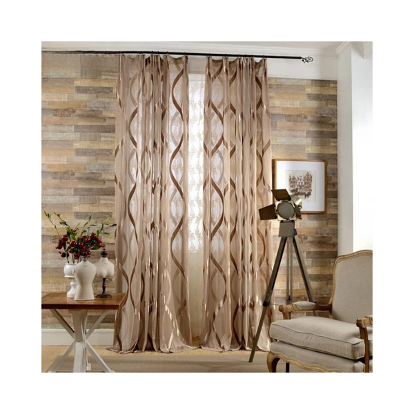 400 Centimetre Brown Modern Luxury Retro Style Curtains For Living Room Bedroom Decor Curtains & Drapes