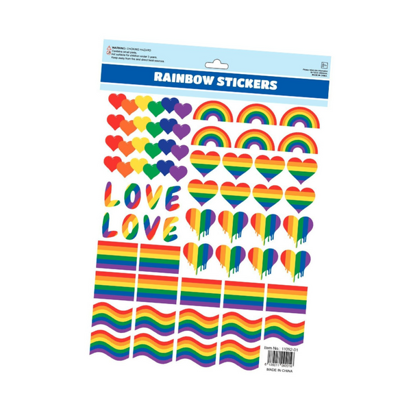 50Pcs Lgbt Rainbow Stickers Love Heart Funny Skateboard Laptop Vinyl Decal Case Mods Stickers & Decals