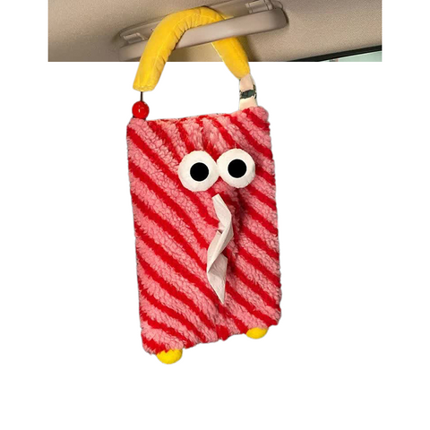 Pink Cartoon Monster Tissue Box Plush Holder For Or Home Cute And Fun Design Tissue Box Covers