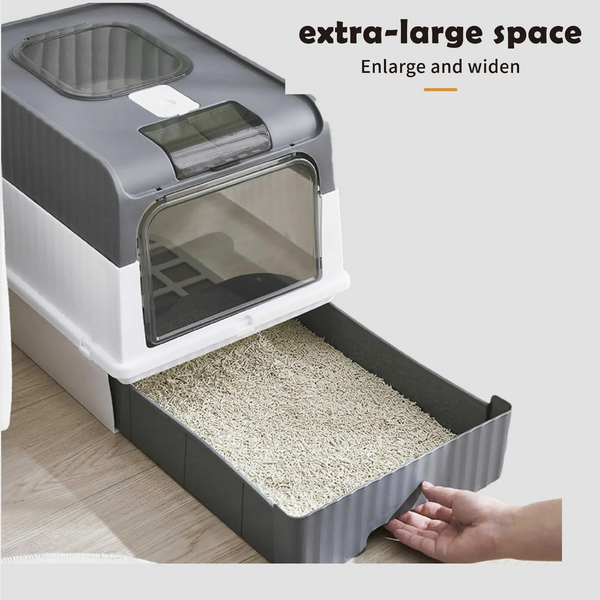 Elosung Automatic Uv Sterilizing Box Enclosed Design Odor Control And Germicidal Technology Cat Litter