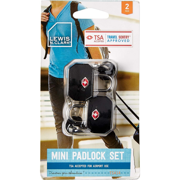 Lewis N. Clark 1 Pack Of 2 Tsa Key Locks Luggage Travel Padlock Keyed Black Other Luggage