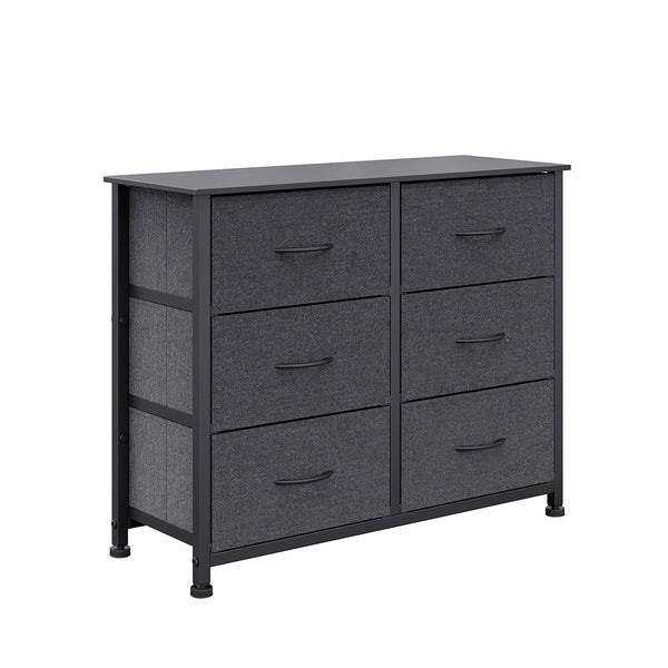 Levede Storage Cabinet Tower Chest Dark Grey Cabinets & Cupboards
