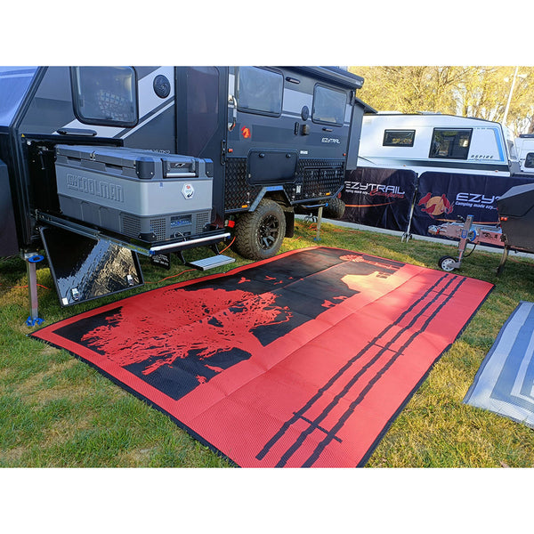 Camping Mat Warehouse Country Orange 4M X 2.4M Recycled Poly Door Mats & Floor Mats