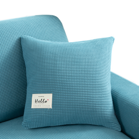 Pillowcase 45X45cm Teal Blue Polyester Thick Stretchable Cushion For Living Room Pillow Cases