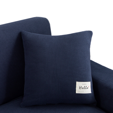 Pillowcase 45X45cm Navy Polyester Thick Stretchable Cushion For Garden Pillow Cases