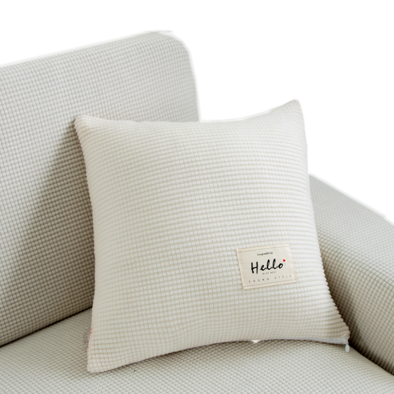 Pillowcase 45X45cm White Polyester Thick Stretchable Cushion For Garden Pillow Cases