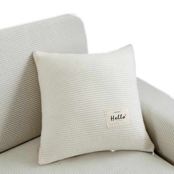 Pillowcase 45X45cm White Polyester Thick Stretchable Cushion For Garden Pillow Cases