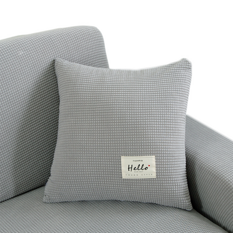 Pillowcase 45X45cm Gray Polyester Thick Stretchable Cushion For Living Room Pillow Cases