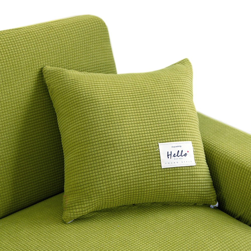 Pillowcase 45X45cm Green Polyester Thick Stretchable Cushion For Garden Pillow Cases
