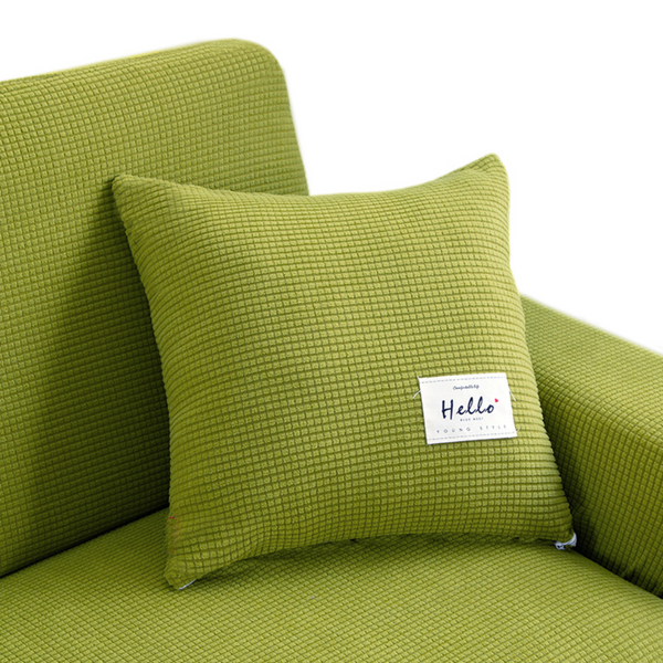 Pillowcase 45X45cm Green Polyester Thick Stretchable Cushion For Garden Pillow Cases