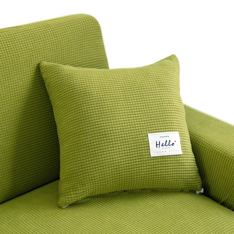 Pillowcase 45X45cm Green Polyester Thick Stretchable Cushion For Garden Pillow Cases